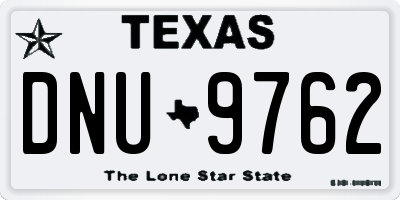 TX license plate DNU9762