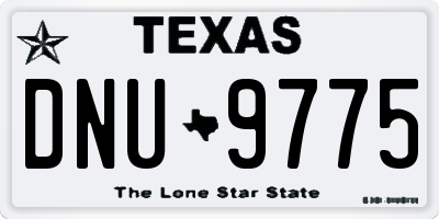 TX license plate DNU9775