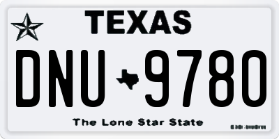 TX license plate DNU9780