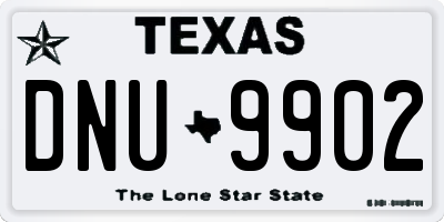 TX license plate DNU9902