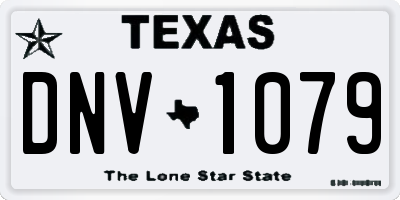 TX license plate DNV1079
