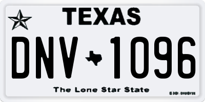 TX license plate DNV1096