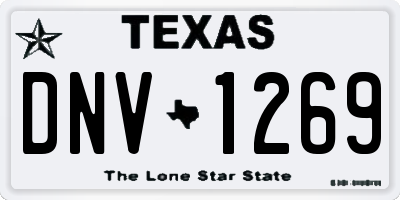 TX license plate DNV1269