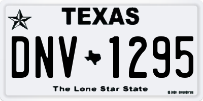 TX license plate DNV1295