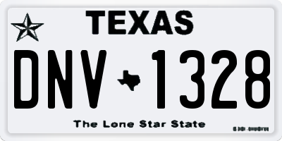 TX license plate DNV1328