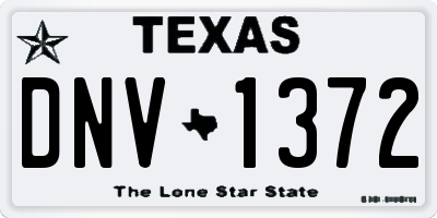 TX license plate DNV1372