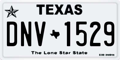 TX license plate DNV1529