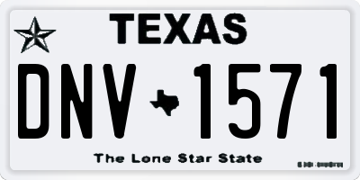 TX license plate DNV1571
