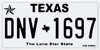 TX license plate DNV1697