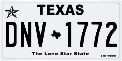 TX license plate DNV1772