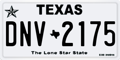 TX license plate DNV2175