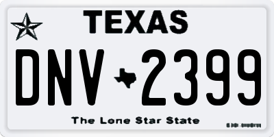 TX license plate DNV2399