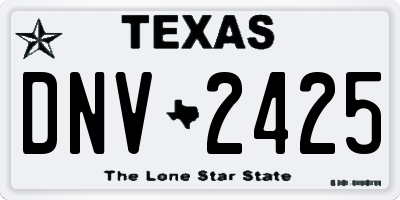 TX license plate DNV2425