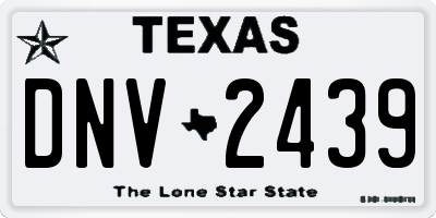 TX license plate DNV2439