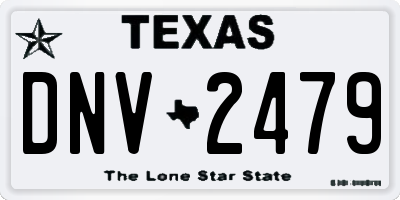 TX license plate DNV2479