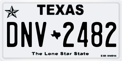 TX license plate DNV2482