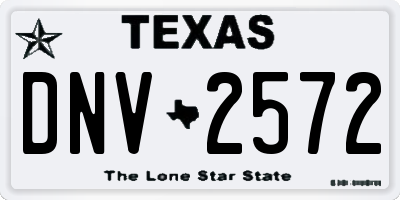 TX license plate DNV2572