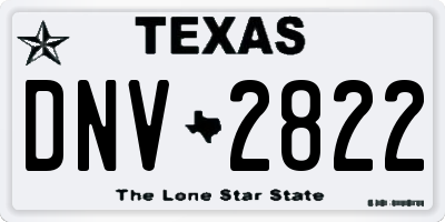 TX license plate DNV2822