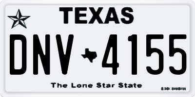 TX license plate DNV4155