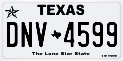 TX license plate DNV4599