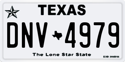TX license plate DNV4979