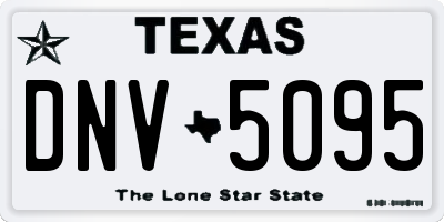 TX license plate DNV5095