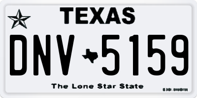 TX license plate DNV5159