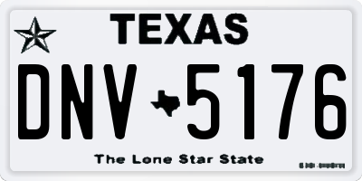 TX license plate DNV5176