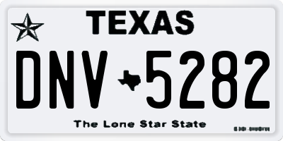 TX license plate DNV5282
