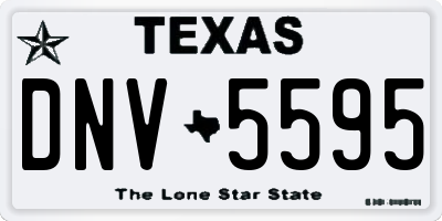 TX license plate DNV5595
