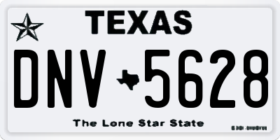 TX license plate DNV5628