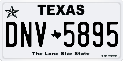 TX license plate DNV5895