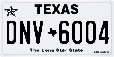 TX license plate DNV6004