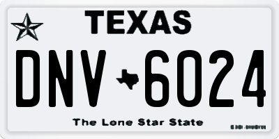 TX license plate DNV6024