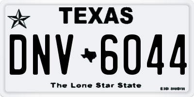 TX license plate DNV6044
