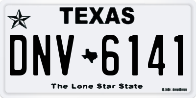 TX license plate DNV6141