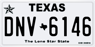 TX license plate DNV6146