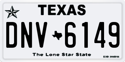 TX license plate DNV6149
