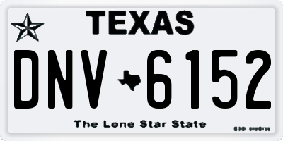 TX license plate DNV6152