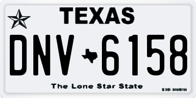 TX license plate DNV6158