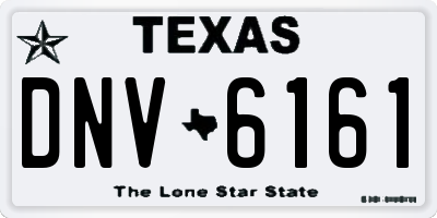 TX license plate DNV6161
