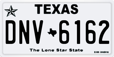TX license plate DNV6162