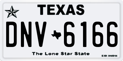 TX license plate DNV6166