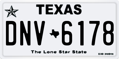 TX license plate DNV6178