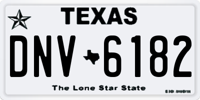 TX license plate DNV6182