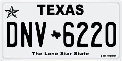 TX license plate DNV6220