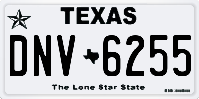 TX license plate DNV6255