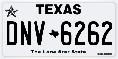 TX license plate DNV6262