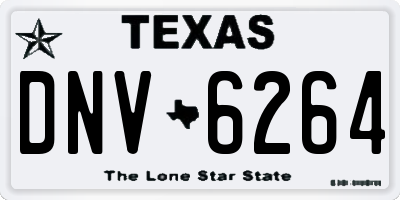 TX license plate DNV6264