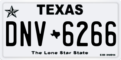TX license plate DNV6266